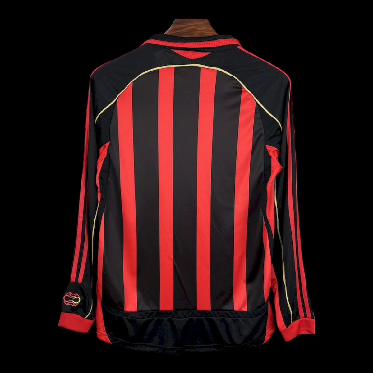 Milan AC Maillot Domicile Rétro Manches Longues 2006/2007 – vue 2