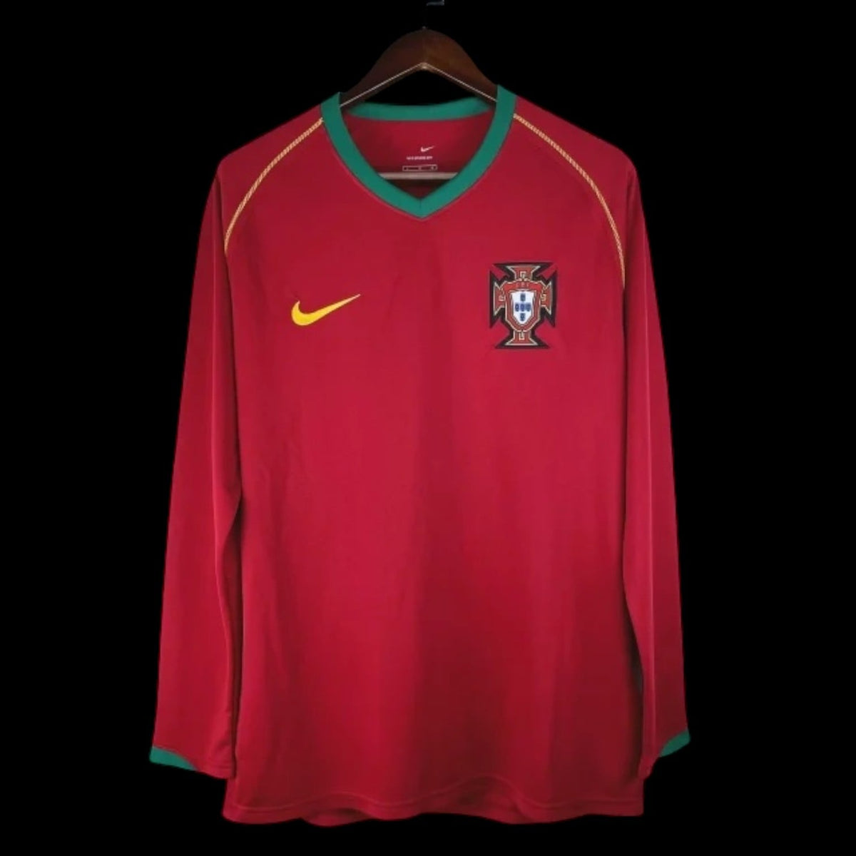 Portugal Maillot Manches Longues Domicile Rétro 2006