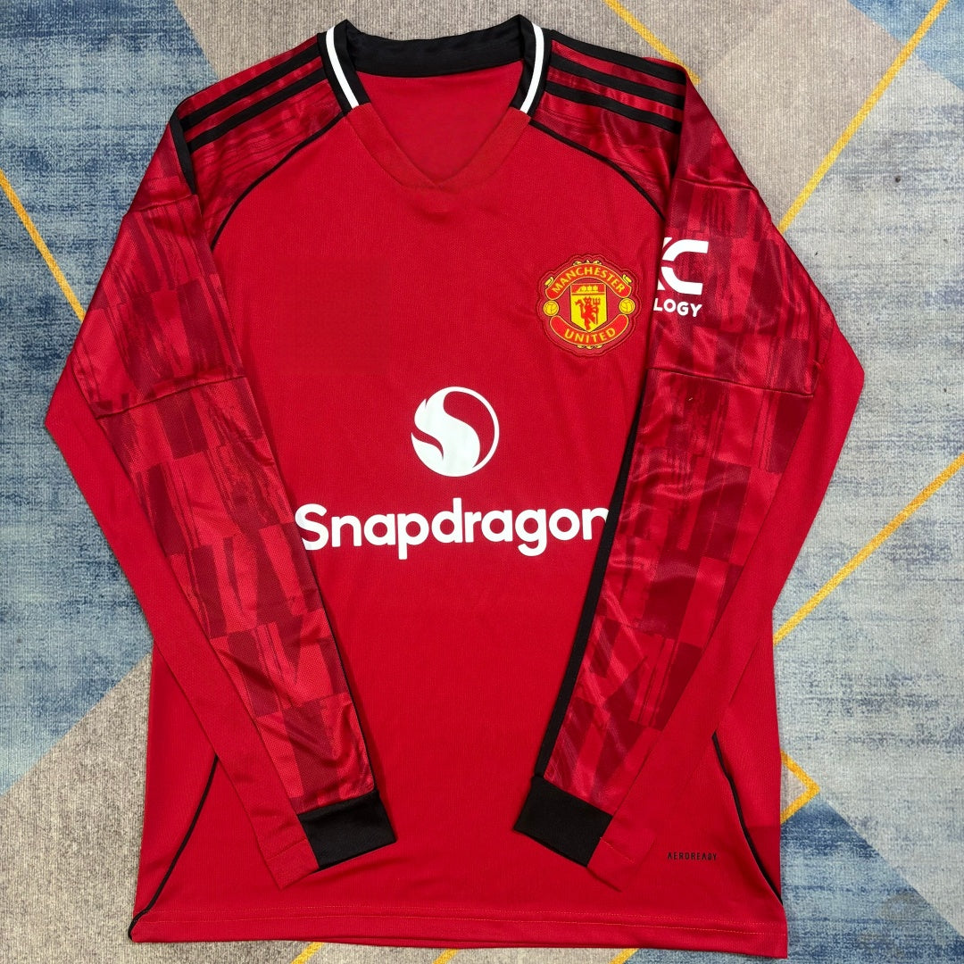 Manchester United Maillot Manches Longues Domicile 25/26