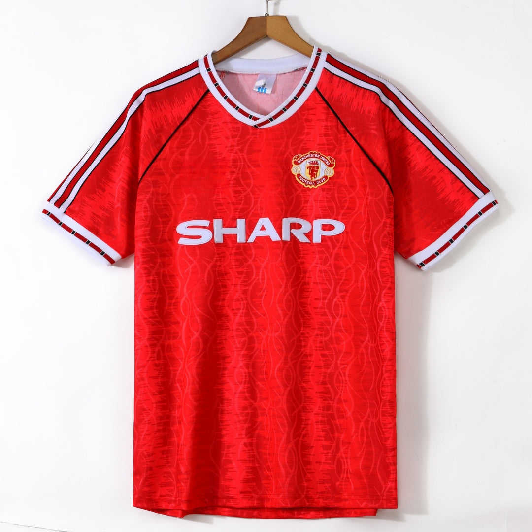 Manchester United Maillot Domicile Rétro 1991/1992