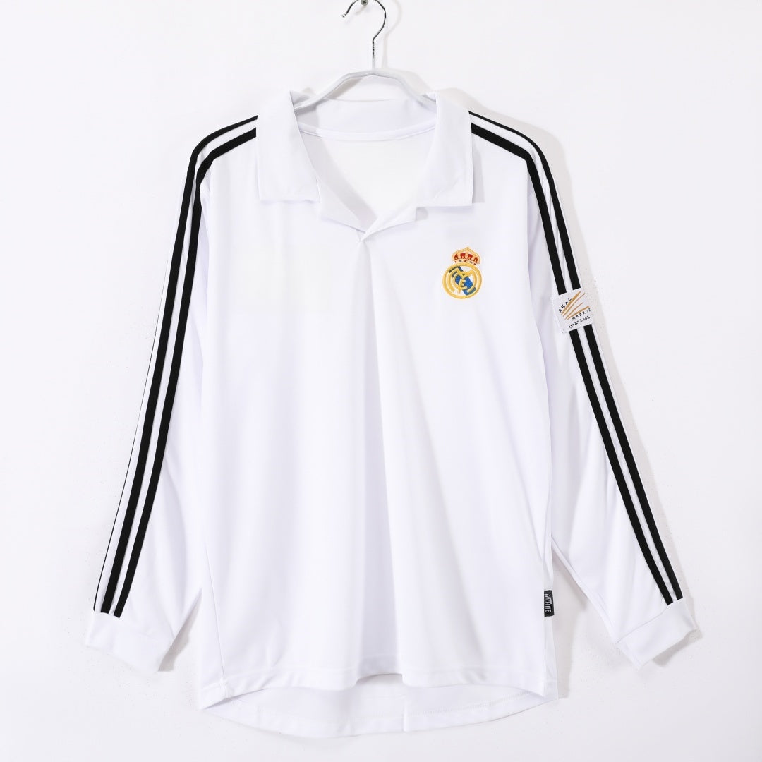 Real Madrid Maillot Manches Longues Domicile Rétro 2002/2003