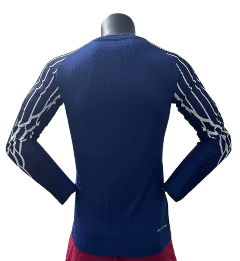 Paris SG Maillot Manches Longues Bleu 25/26 – Version Player – vue 2