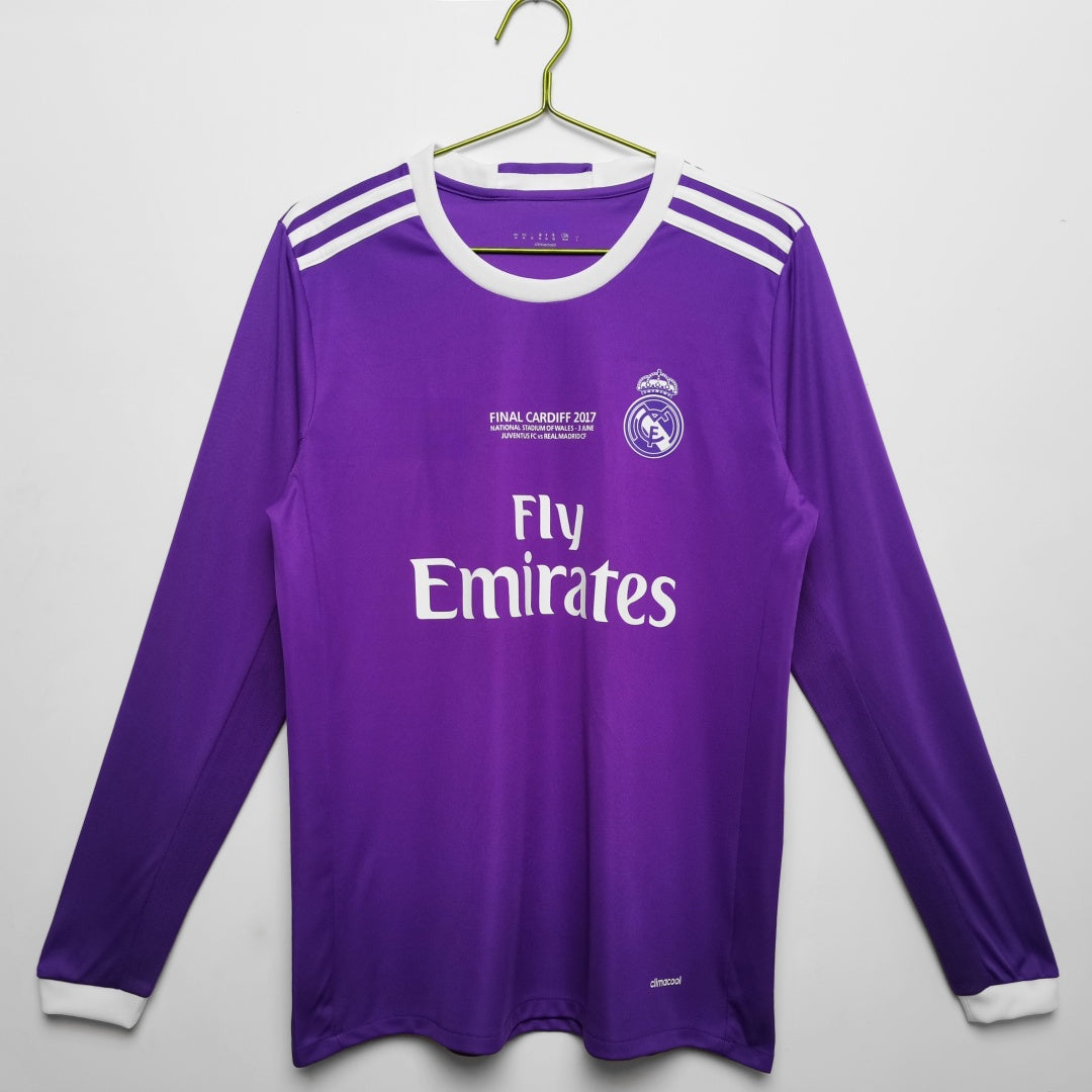 Real Madrid Maillot Manches Longues Extérieur Rétro 2016/2017