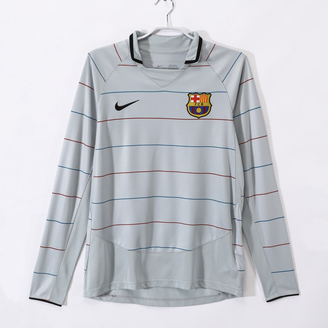 Barcelone Maillot Manches Longues Extérieur Rétro 2003/2004