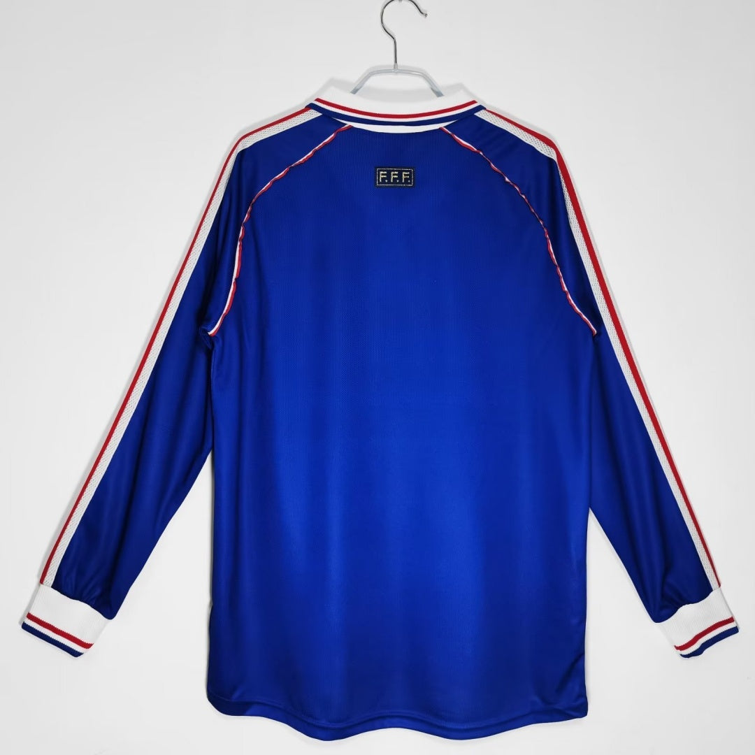 France Maillot Manches Longues Domicile Rétro 1998 – vue 2