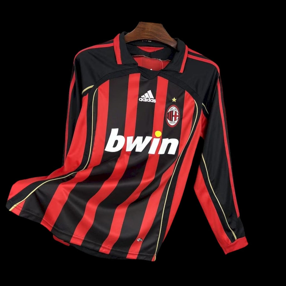 Milan AC Maillot Domicile Rétro Manches Longues 2006/2007