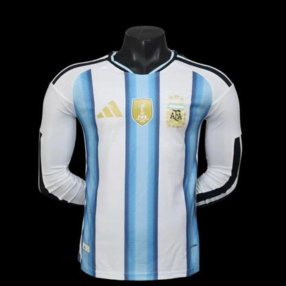 Argentine Maillot Domicile Manches Longues CDM 26 – Version Player