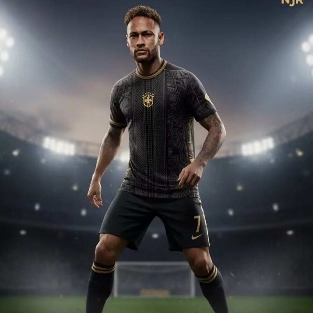 Brésil Maillot Spécial Black 25/26 – vue 4
