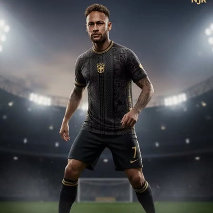 Brésil Maillot Spécial Black 25/26 – vue 4