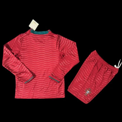 Portugal Maillot Manches Longues Domicile CDM 26 – Enfant