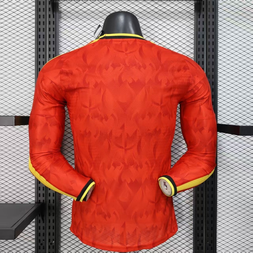 Belgique Maillot Manches Longues Domicile 25/26 – Version Player – vue 2