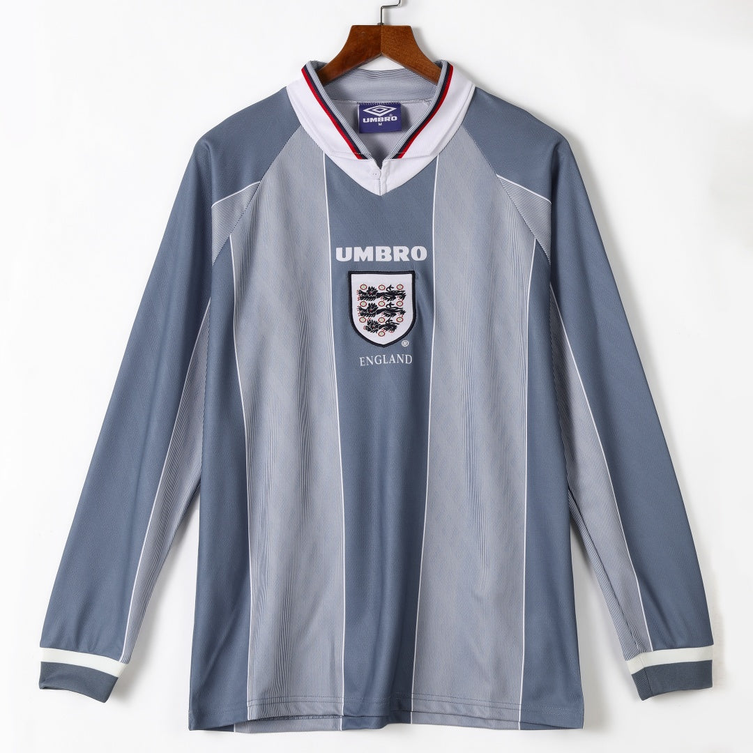 Angleterre Maillot Manches Longues Extérieur Rétro 1996