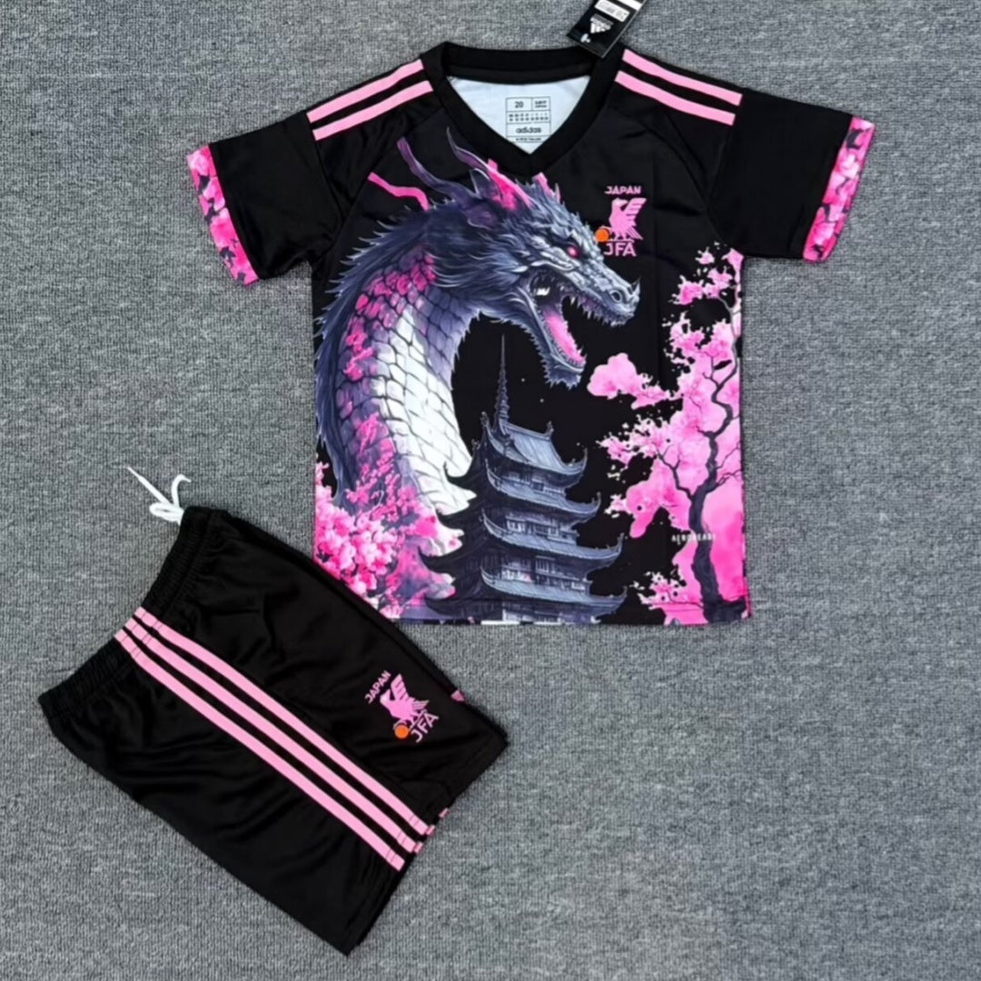 Japon Ensemble Enfant Spécial Rose Dragon 25/26