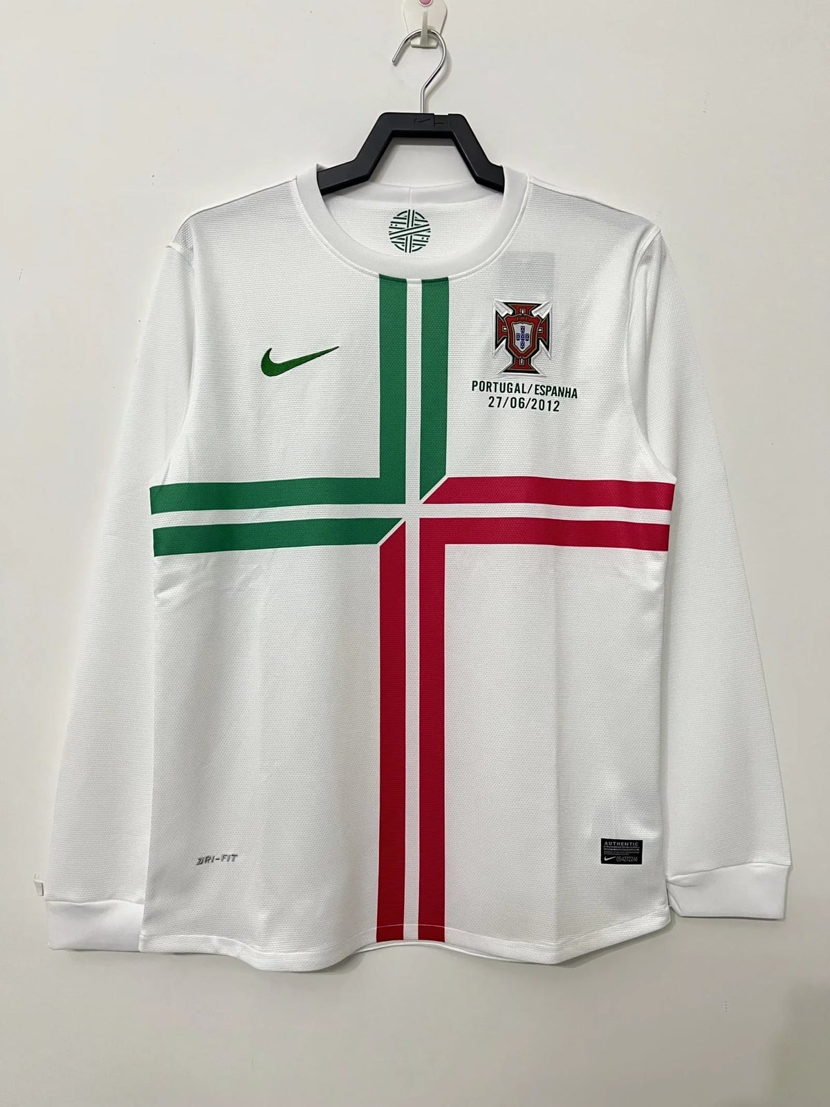 Portugal Maillot Manches Longues Extérieur Rétro 2012