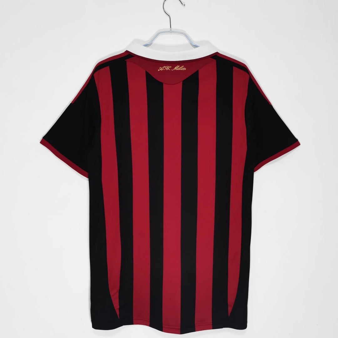 2009- 2010 Maillot AC Milan Domicile Rétro – vue 2