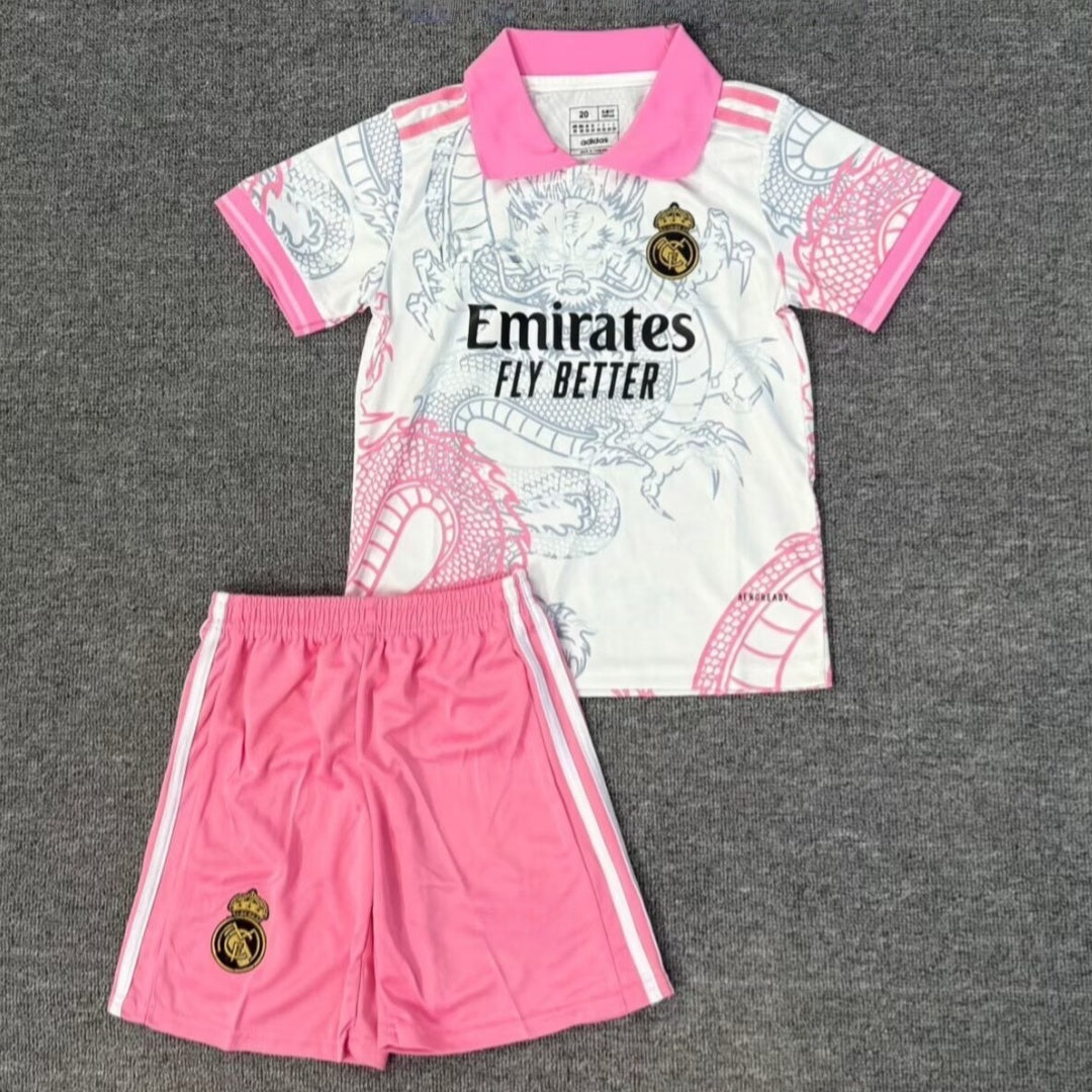 Real Madrid Ensemble Enfant Spécial Rose Polo 25/26