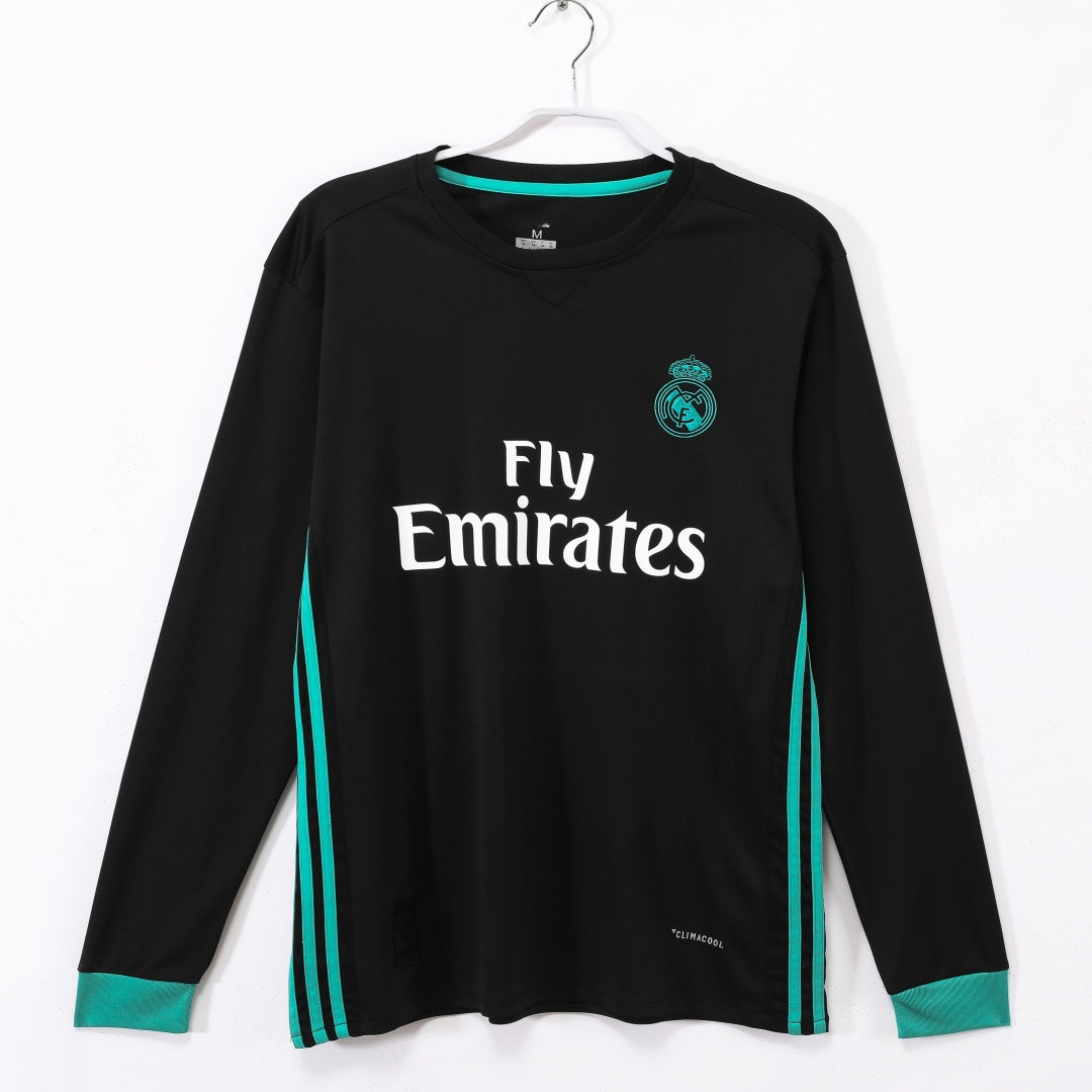 Real Madrid Maillot Manches Longues Extérieur Rétro 2017/2018