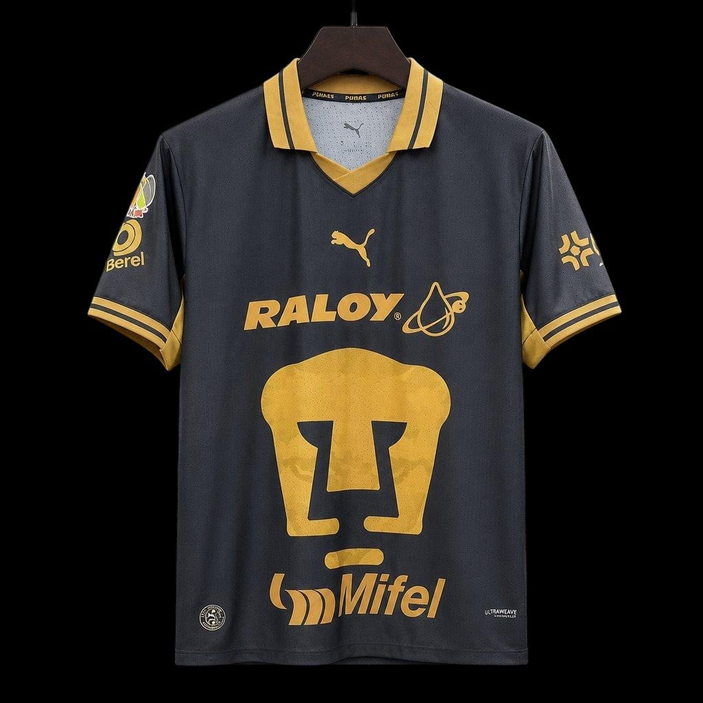 Pumas UNAM Maillot Extérieur Black&Gold 26/27