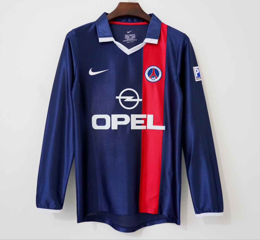 Paris SG Maillot Manches Longues Domicile Rétro 2001/2002
