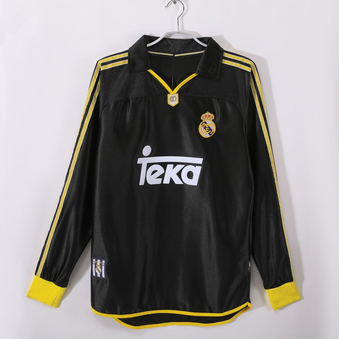 Real Madrid Maillot Manches Longues Extérieur Rétro 1999/2001