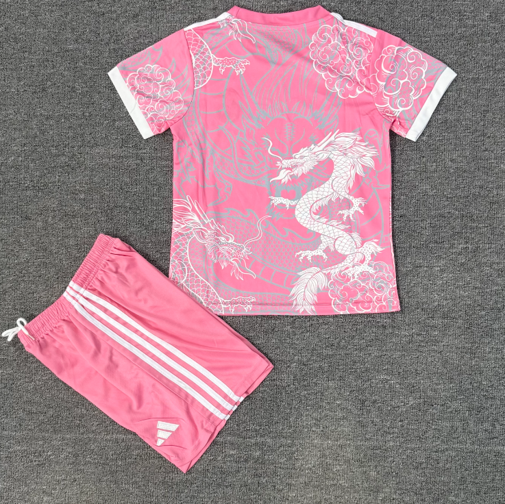 Real Madrid Ensemble Enfant Dragon Rose 25/26 – vue 2