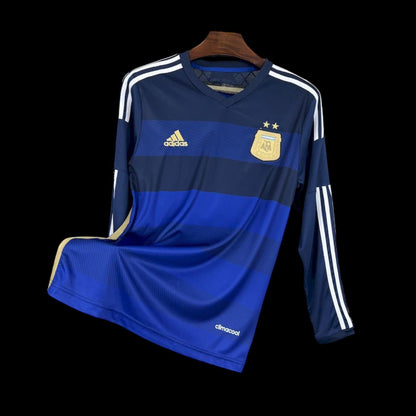 Argentine Maillot Extérieur Rétro Manches Longues 2014