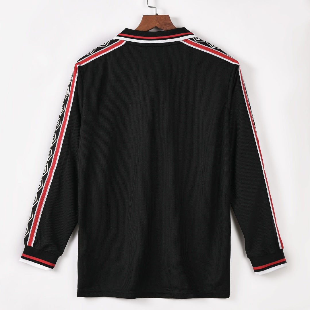 1998-1999 Manchester United Extérieur maillot Retro Manches Longues – vue 2