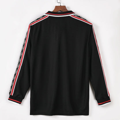 1998-1999 Manchester United Extérieur maillot Retro Manches Longues – vue 2