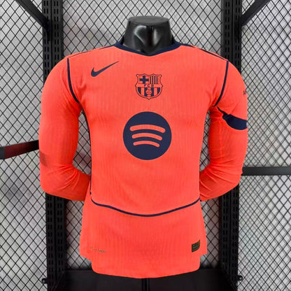 Barcelone Maillot Manches Longues Third 25/26 – Version Player