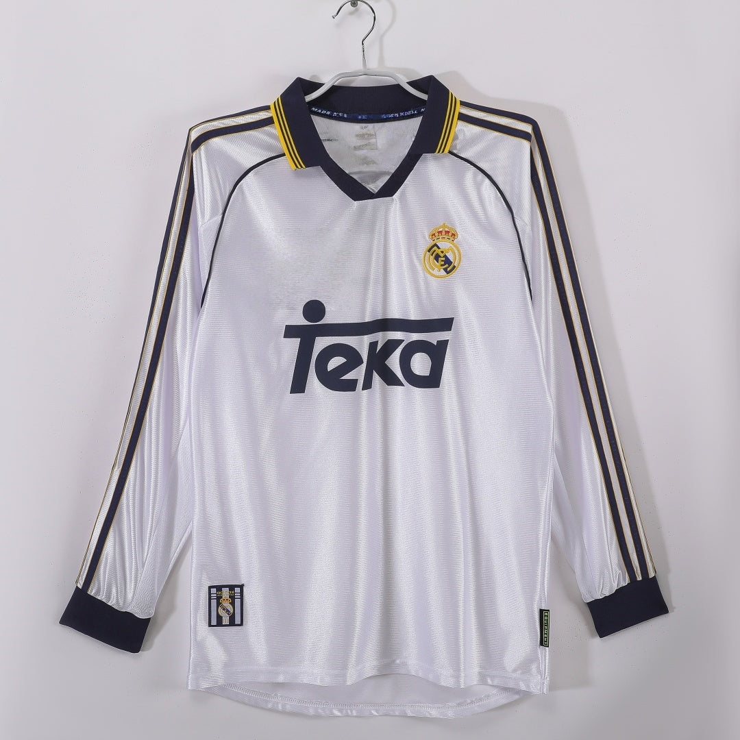 Real Madrid Maillot Manches Longues Domicile Rétro 1998/2000