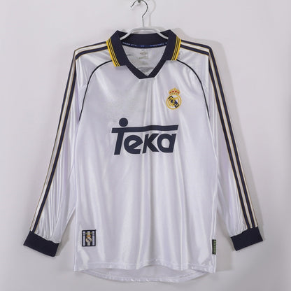 Real Madrid Maillot Manches Longues Domicile Rétro 1998/2000