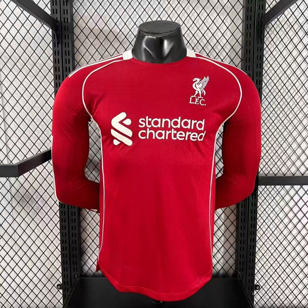 Liverpool Maillot Manches Longues Domicile 25/26 – Version Player