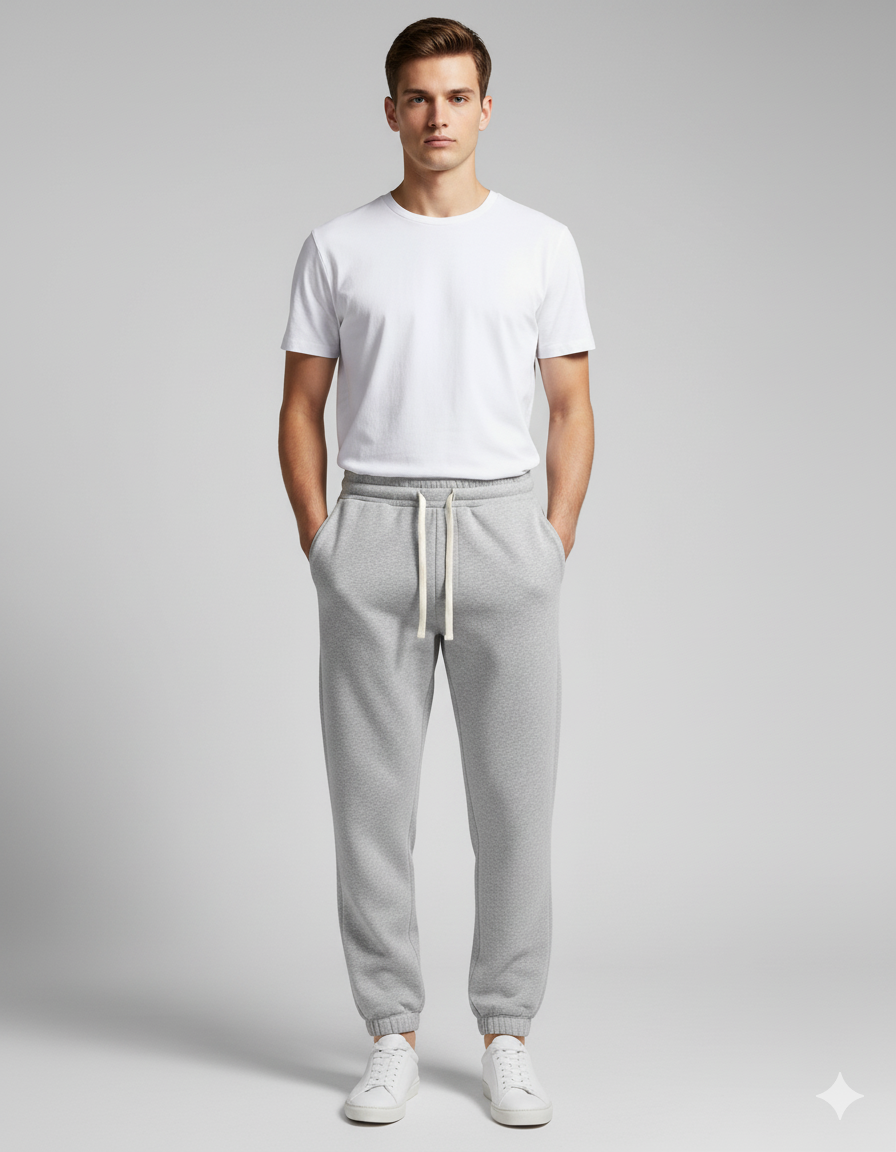 Pantalon de survêtement à coupe serrée - Gris