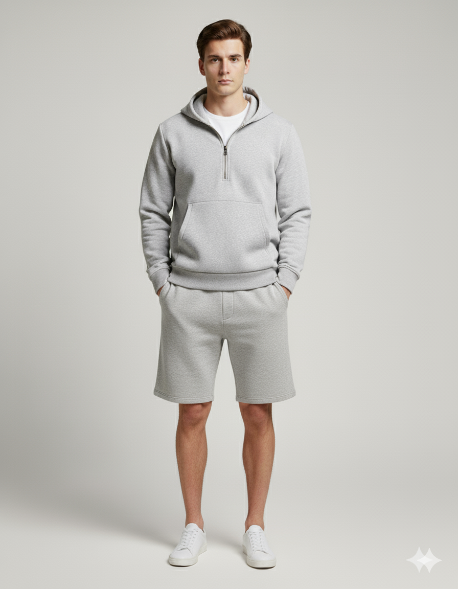 sweat à capuche - Gris