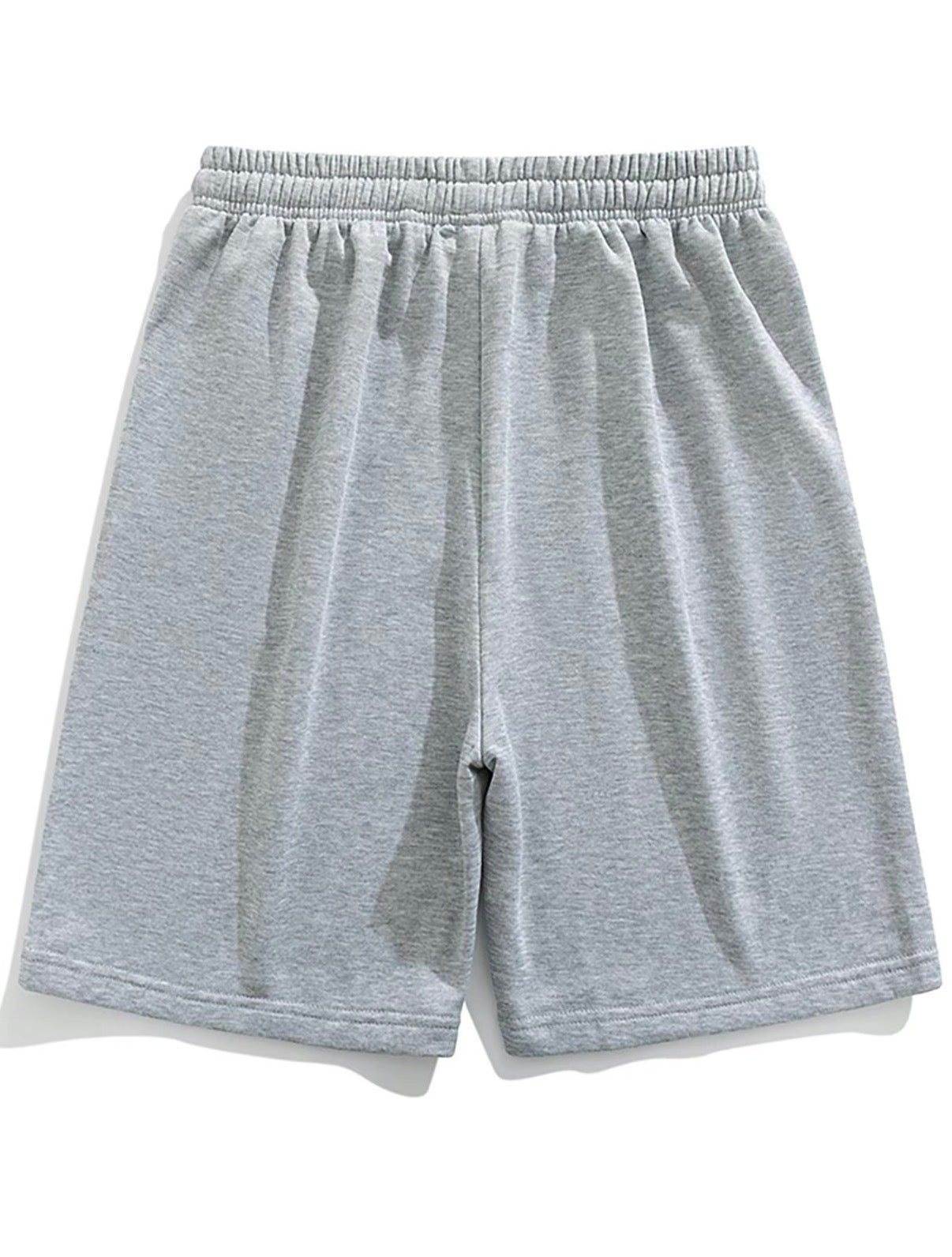 Short à coupe régulière - Gris