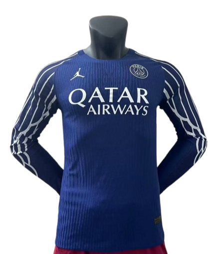 Paris SG Maillot Manches Longues Bleu 25/26 – Version Player