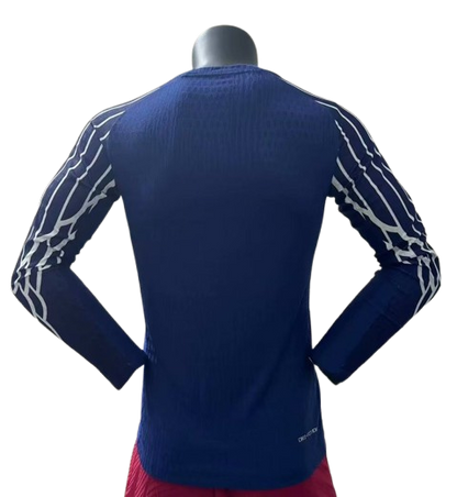 Paris SG Maillot Manches Longues Bleu 25/26 – Version Player – vue 2