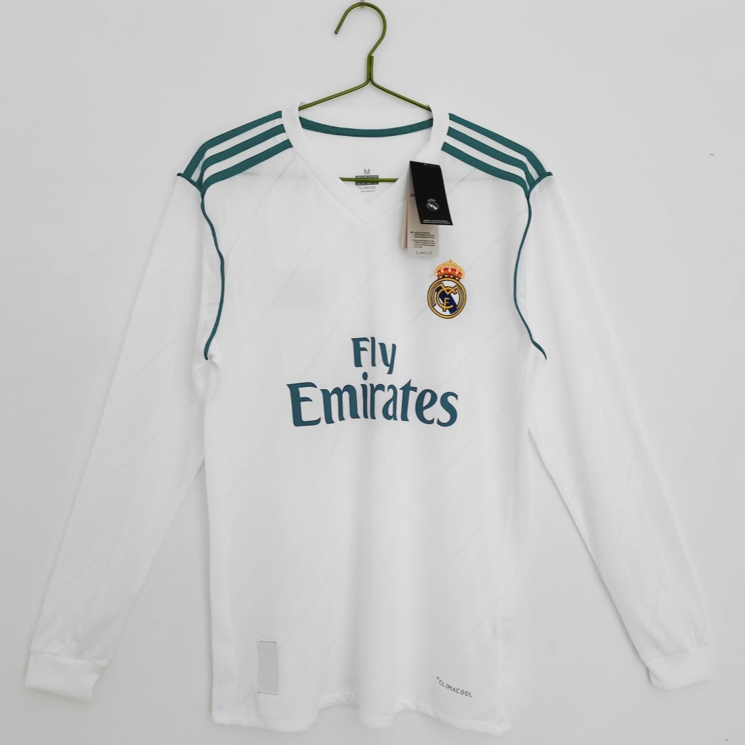 Real Madrid Maillot Manches Longues Domicile Rétro 2017/2018