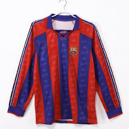 Barcelone Maillot Manches Longues Domicile Rétro 1995/1997