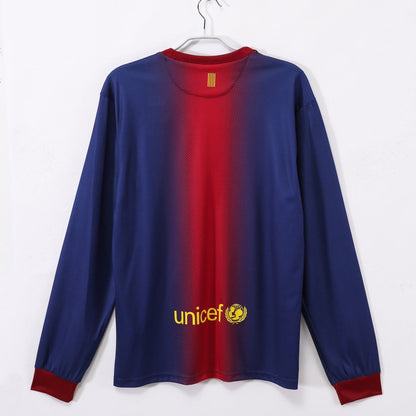 Barcelone Maillot Manches Longues Domicile Rétro 2012/2013 – vue 2