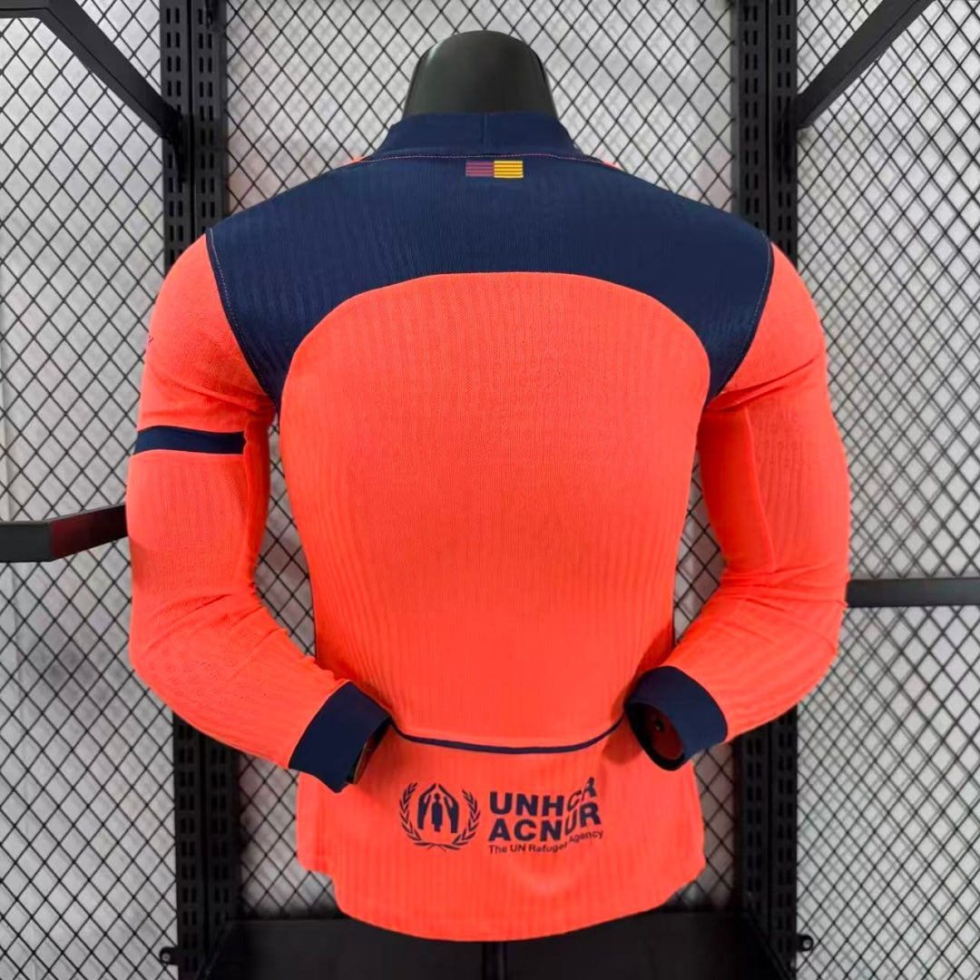 Barcelone Maillot Manches Longues Third 25/26 – Version Player – vue 2