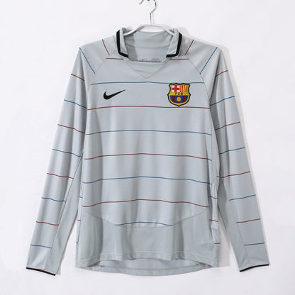 Barcelone Maillot Manches Longues Extérieur Rétro 2003/2004