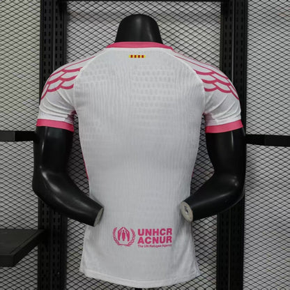 Barcelone Maillot Rose 24/25 – Version Player – vue 2