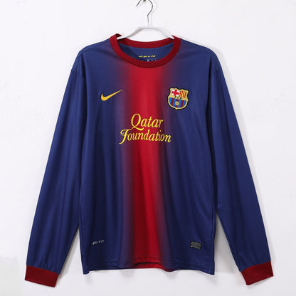 Barcelone Maillot Manches Longues Domicile Rétro 2012/2013