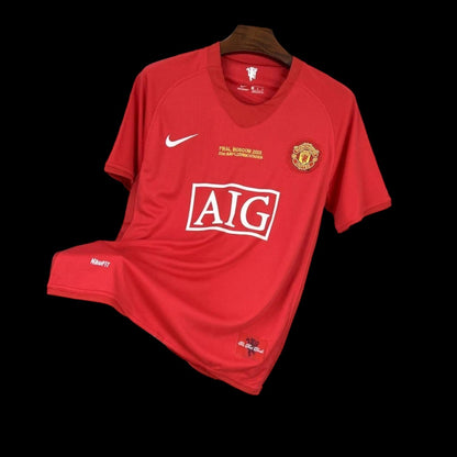 Manchester United Maillot Domicile UCL Rétro 2007/08